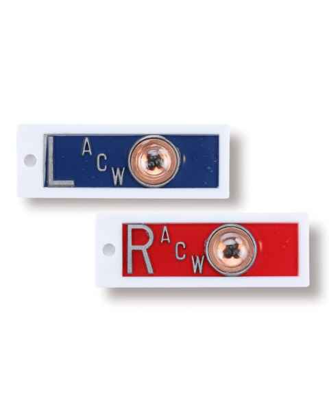 AC Wellman PPP13-H Plastic Position Indicator Marker - 5/8" L & R Set with 1-3 Initials, Horizontal (Set of 2)
