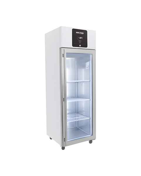 Thermco PR-350 Arctiko Medium Upright Biomedical Refrigerator with Single Glass Door, 14.1 Cubic Feet - Right Angle