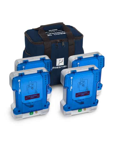 Prestan Professional AED Trainer PLUS, 4-Pack Set with Shared Remote