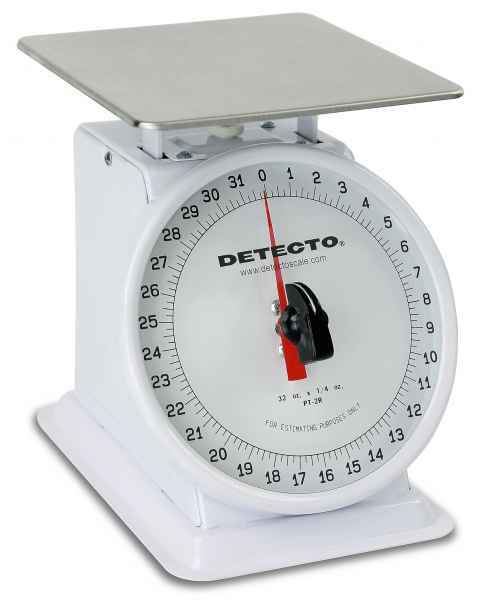 Top Loading Rotating Dial Scale Enamel Finish 32 Oz Capacity