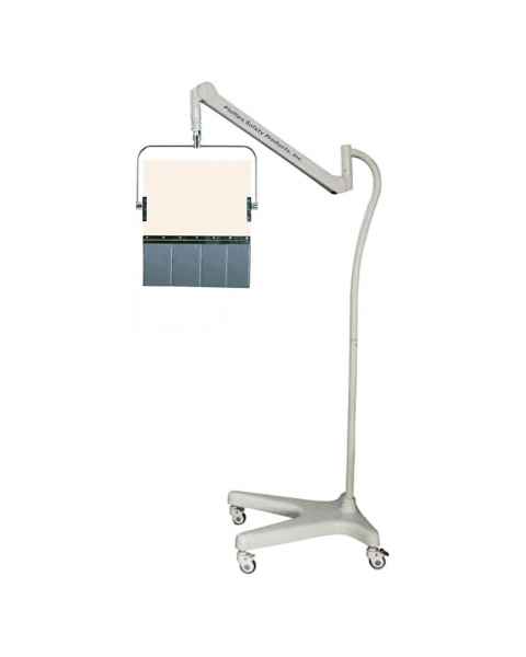 Phillips Safety PTO-002 Square Arm Overhead Lead Acrylic Mobile Barrier with Lead Curtain