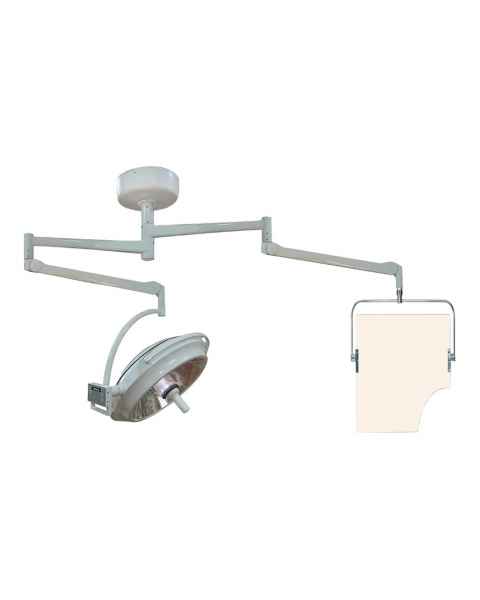 Phillips Safety PTO-008 Ceiling Mounted Overhead Lead Acrylic Barrier with Torso Cutout and Light