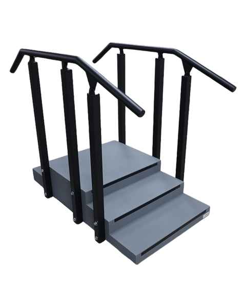 Pivotal Health Solutions PTST-001-AHR-A Small Pass Through Aluminum Rehabilitation Staircase