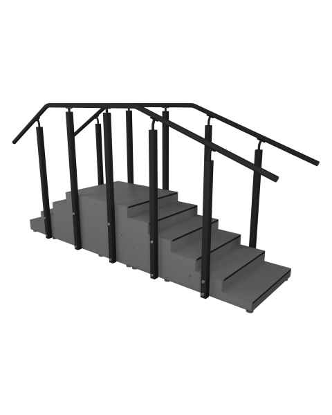 Pivotal Health Solutions PTST-003-AHR-A Large Pass Through Aluminum Rehabilitation Staircase