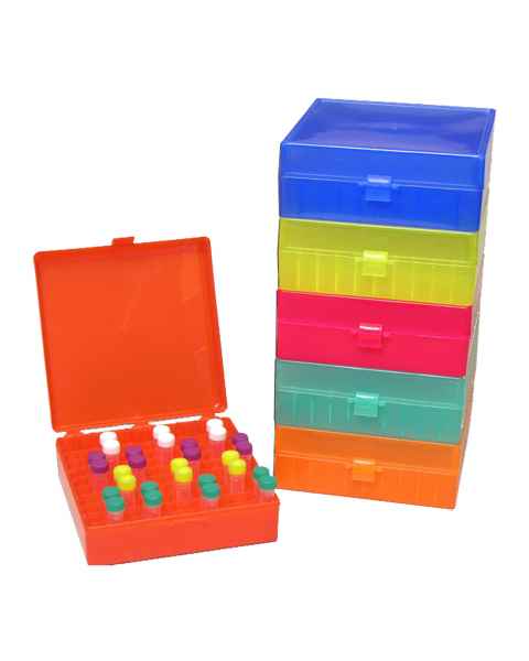 Storage Box with Hinged Lid for 100 x 1.5mL Tubes