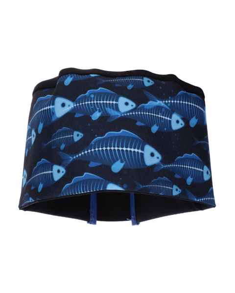 Phillips Safety Radiation Protection Hat with Hook and Loop Closure, Nylon Fish Bones - Bottom Front View