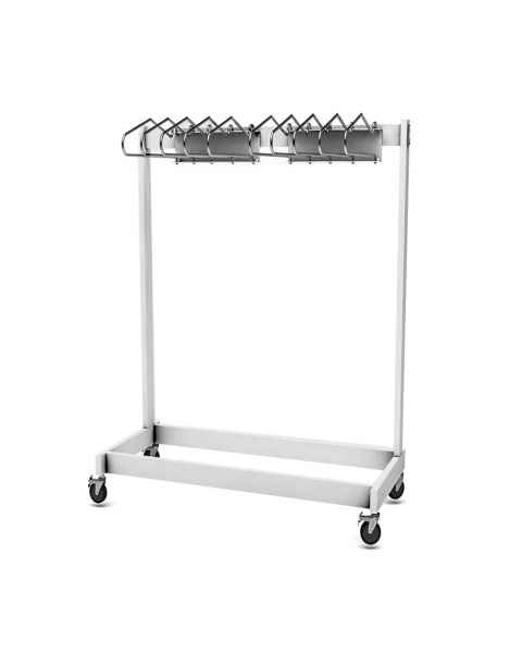 Garment Style Mobile 10-Arm Apron Rack