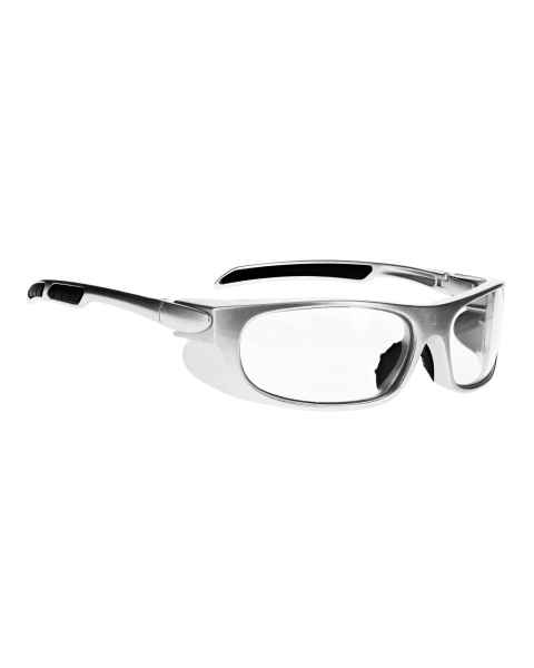 Phillips Safety Wrap Around Radiation Glasses Model 1388 - Silver S-50SS