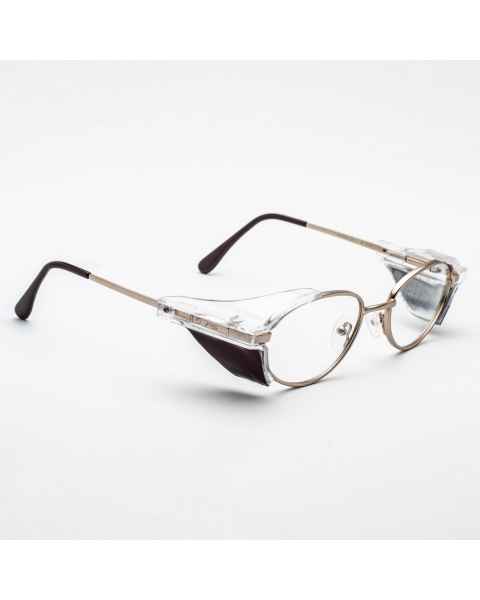 Phillips Safety Metal Radiation Glasses with Side Shields Model 500 - Gold 51G-50SS