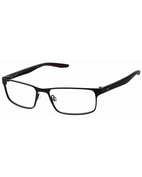 Nike 8131 (Frame Size 53-17-140) Radiation Glasses - Satin Black/Dark Beetroot 012