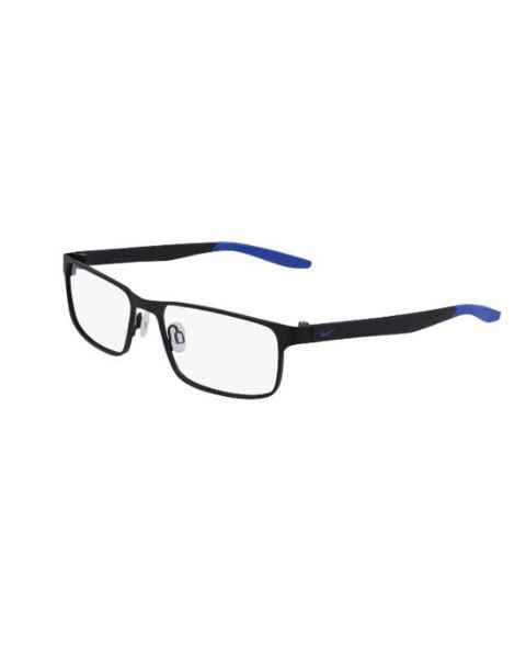 Nike 8131 (Frame Size 55-17-140) Radiation Glasses - Satin Black/Racer Blue 008