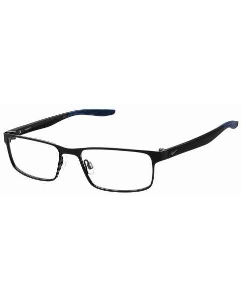 Nike 8131 (Frame Size 55-17-140) Radiation Glasses - Satin Black/Space Blue 006