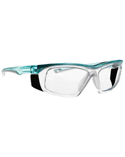 Plastic Frame Radiation Safety Glasses Model T9559 - Clear Blue