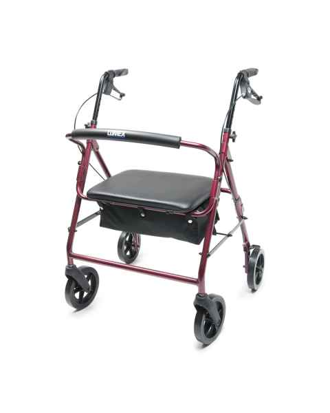 Lumex&reg; RJ4402R Walkabout 4-Wheel Rollator, Imperial Hemi Bariatric - Front View