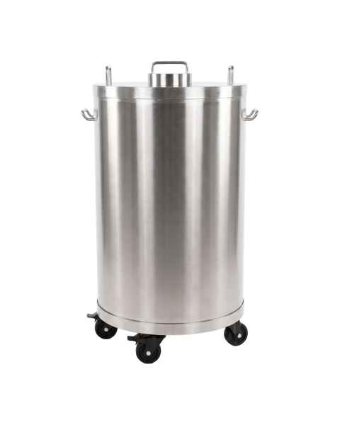 Phillips Safety RNM-SWDB-21-5x29-1-0-SS Mobile Shielded Waste Decay Barrel - 25 mm Pb