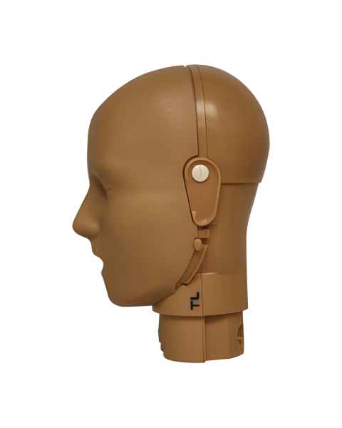 Prestan RPP-JTHEAD-1-DS Replacement Jaw Thrust Head Assembly for Professional Adult Manikin with CPR Feedback, Single Unit - Dark Skin Tone
