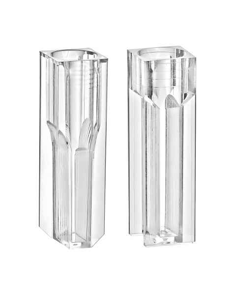 MTC Bio S4100-1 and S4100-2 Spectrophotometer Cuvette with Round Opening, Semi-Micro, 1.5 mL and 2.5 mL