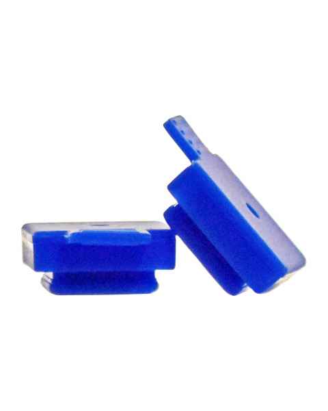 MTC Bio S4100-6 Cap for Spectrophotometer Cuvette with Square Opening, Blue