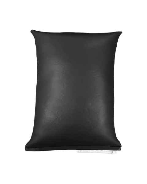 Techno-Aide SB-01R-DBK-MR MR Safe Heavy-Gauge Vinyl Rectangular Sandbag, Black, 1 lb - 4" L x 5" W