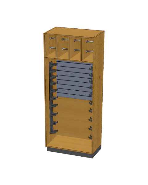 Pivotal Health Solutions SC-008 Stor-Edge&trade; Stationary Cabinet with Band Dispenser Bars