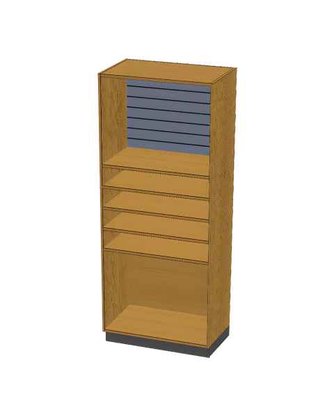 Pivotal Health Solutions SC-009 Stor-Edge&trade; Stationary Cabinet with Slatwall Hanger Board and Shelves