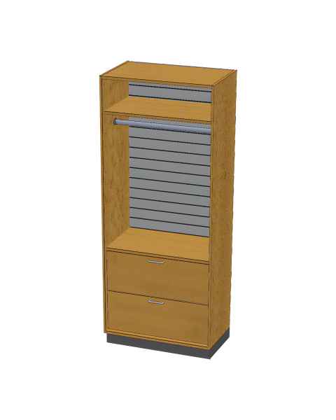 Pivotal Health Solutions SC-011 Stor-Edge&trade; Stationary Cabinet with Clothes Rod and Drawers