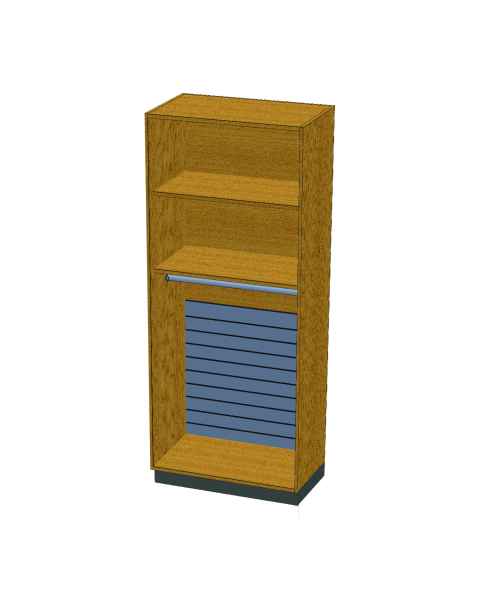 Pivotal Health Solutions SC-013 Stor-Edge&trade; Stationary Cabinet with Clothes Rod and Shelves