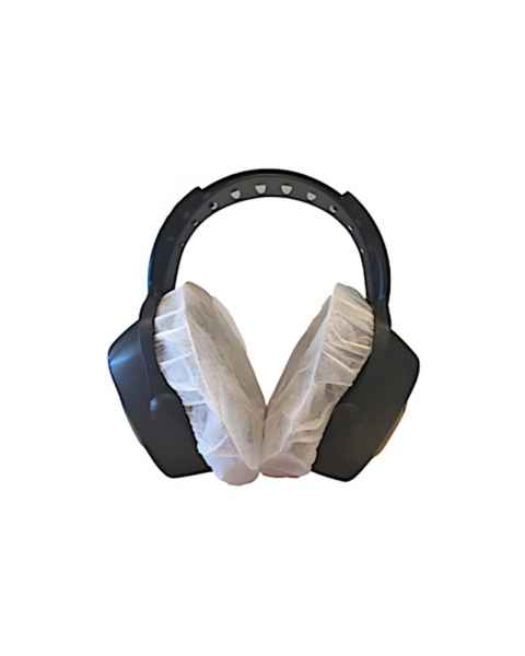 MRI Med SC-100 MR-Safe Large Sanitary Headset Covers - White (Headset is not Included)