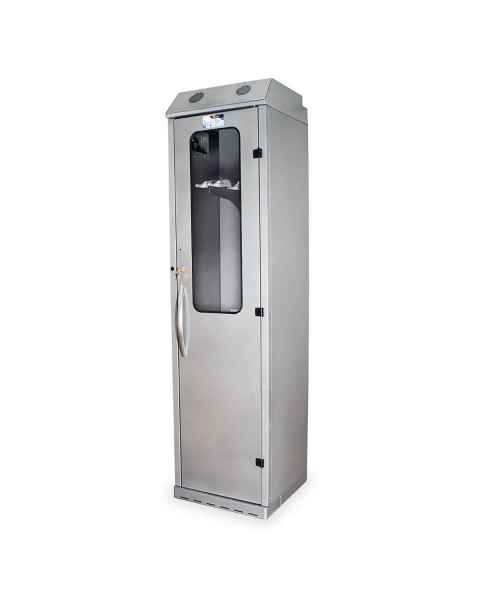 Harloff SC8024DRDP-8 Powder Coated Steel SureDry 8 Scope Drying Cabinet - Key Locking Tempered Glass Door