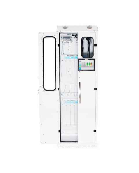 Harloff SC8030TD-T2310D Powder Coated Steel SureDry 10 Scope Tracking Cabinet with Dri-Scope Aid - Key Locking Tempered Glass Doors