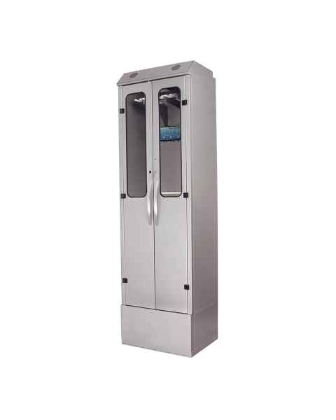 Harloff SC9430DR-10-DSS2310 Powder Coated Steel SureDry 10 Enteroscope Drying Cabinet  with Dri-Scope Aid® - Key Locking Tempered Glass Doors