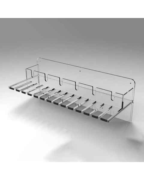 Poltex SCOPCONBX-W Scope Connector Drying Rack, With Wire Box Holder - Front Side View