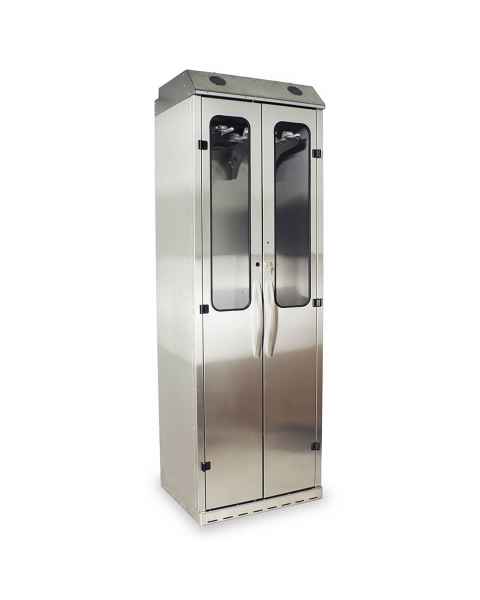 Harloff SCSS8030DRDP Stainless Steel SureDry 10 Scope Drying Cabinet - Key Locking Tempered Glass Doors