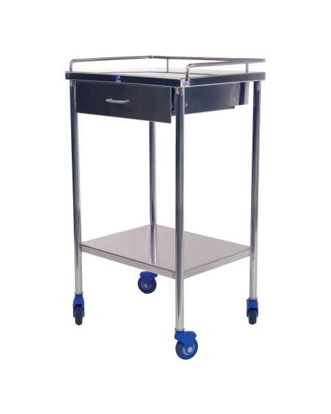 Pedigo SG-80-SS Utility Table With One Drawer, Shelf, and Rail