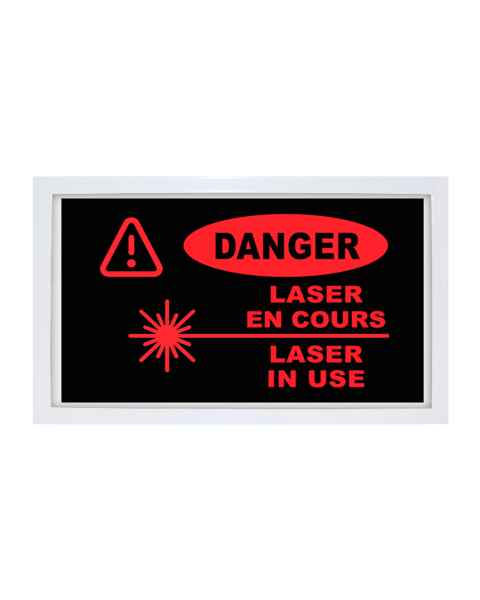 Phillips Safety Danger: Laser In Use LED Warning Sign, French-English
