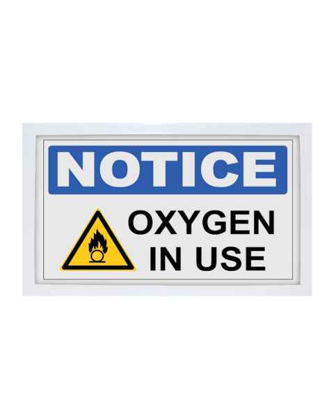 Phillips Safety Notice Oxygen In Use LED Indicator Sign