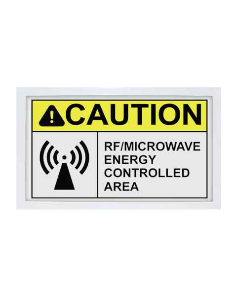 Phillips Safety Caution Radio Frequency/Microwave Energy Controlled Area LED Warning Sign