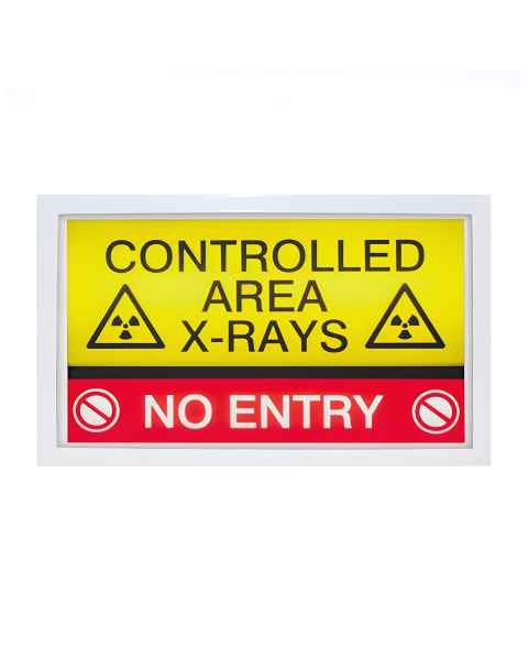 Phillips Safety SIGN-LED-BAT-116 Controlled Area X-Rays No Entry LED Warning Sign