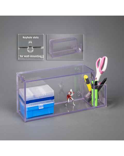Poltex SIMPSHF-W Simple Shelf with Pen Holder - Wall Mount (Supplies are Not Included)