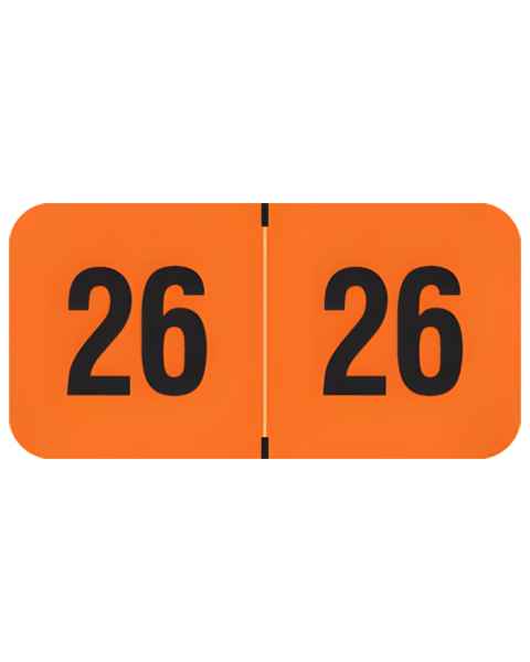 Arden Label SJYM-26-T4 Smead ETYJ Compatible SJYM Series 2026 Year Labels - Size 3/4