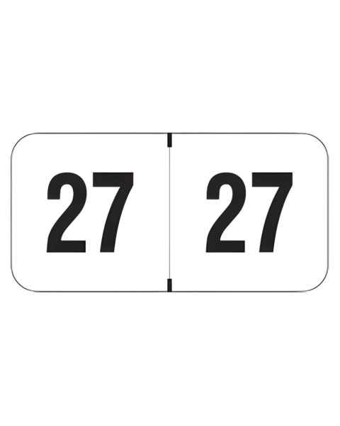2027 Year Labels - Smead ETYJ Compatible SJYM Series - Size 3/4