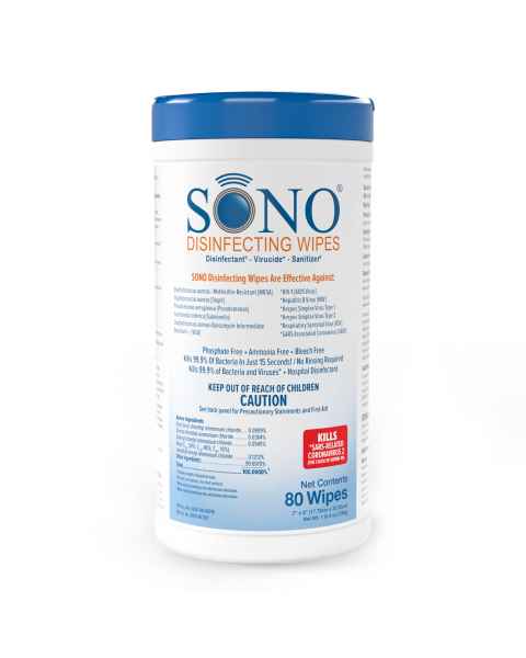 SONO Disinfecting Wipes - 80 Count Canister