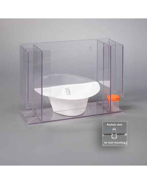 Poltex SPECDISP-W Multi-Specimen Collector Dispenser, PETG, Wall Mount (Supplies are Not Included)