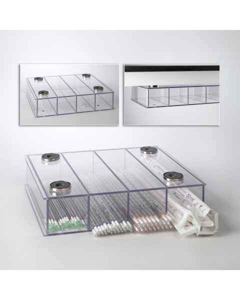 Poltex SRPIPUNDR4-M Under-BSC Mount Serological Pipette Holder, 4 Pocket (Supplies are Not Included)