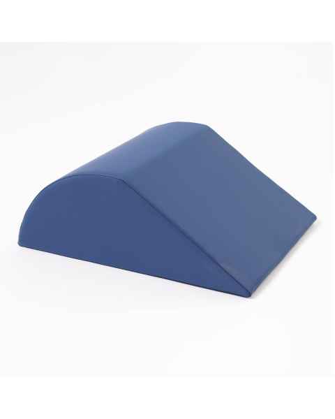 Columbus Healthcare SSW-22168KC-DM Curved Knee Wedge with 4 Way Stretch Medium Blue Cover, Small 16" W x 22" L x 8" H