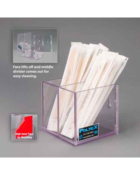 Poltex SWABR-T Swab/Tongue Depressor Holder, High Bond Tape Mount (Supplies are Not Included)