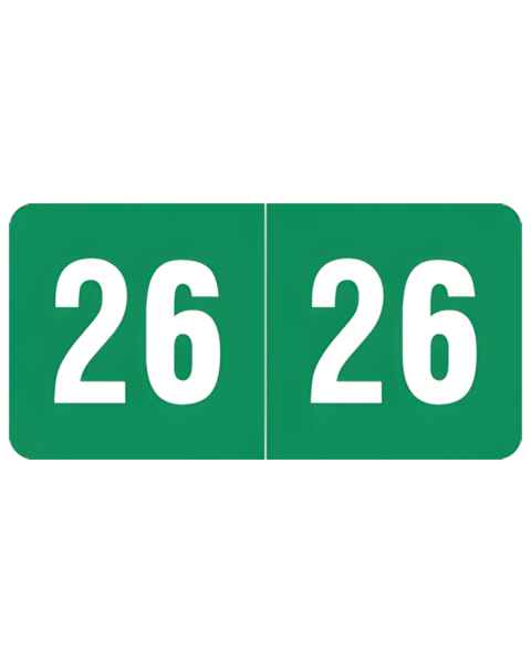 2026 Year Labels - Smead ETS Compatible SYPK Series - Size 1/2