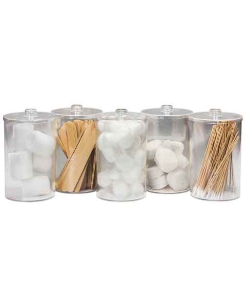 Clinton T-79 Unlabeled, Clear Plastic Sundry Jar