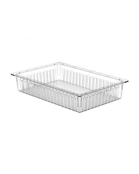 Pegasus T104060-PC Solid Tray - Polycarbonate, Clear, 24" L x 16" W x 4" H