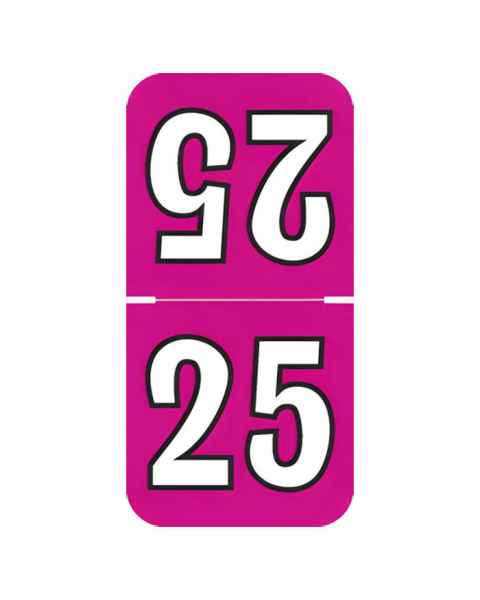 2025 Top-Tab Year Labels - Colwell Compatible TCYM Series - Size 1 1/2